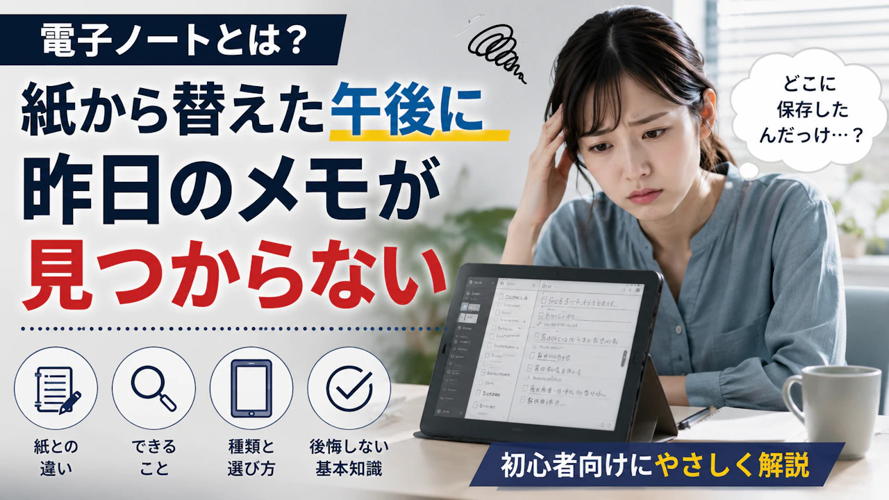 電子ノート紙から替えた午後に昨日のメモが見つからない
