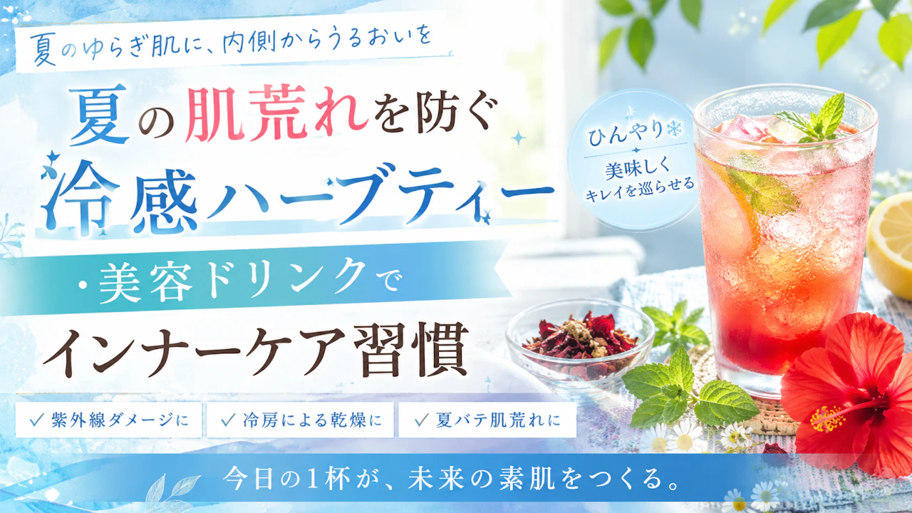 夏 肌荒れ インナーケア 冷房帰りに飲み方を変える