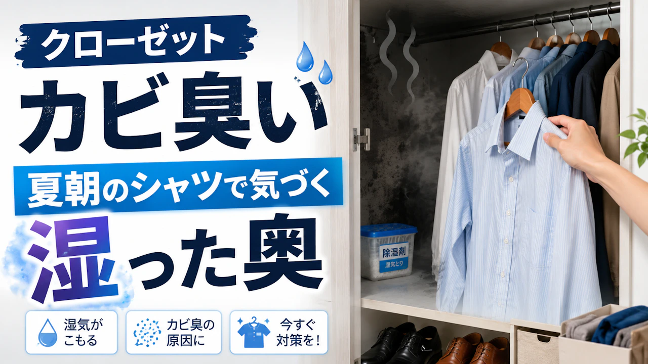 クローゼット カビ臭い 夏朝のシャツで気づく湿った奥
