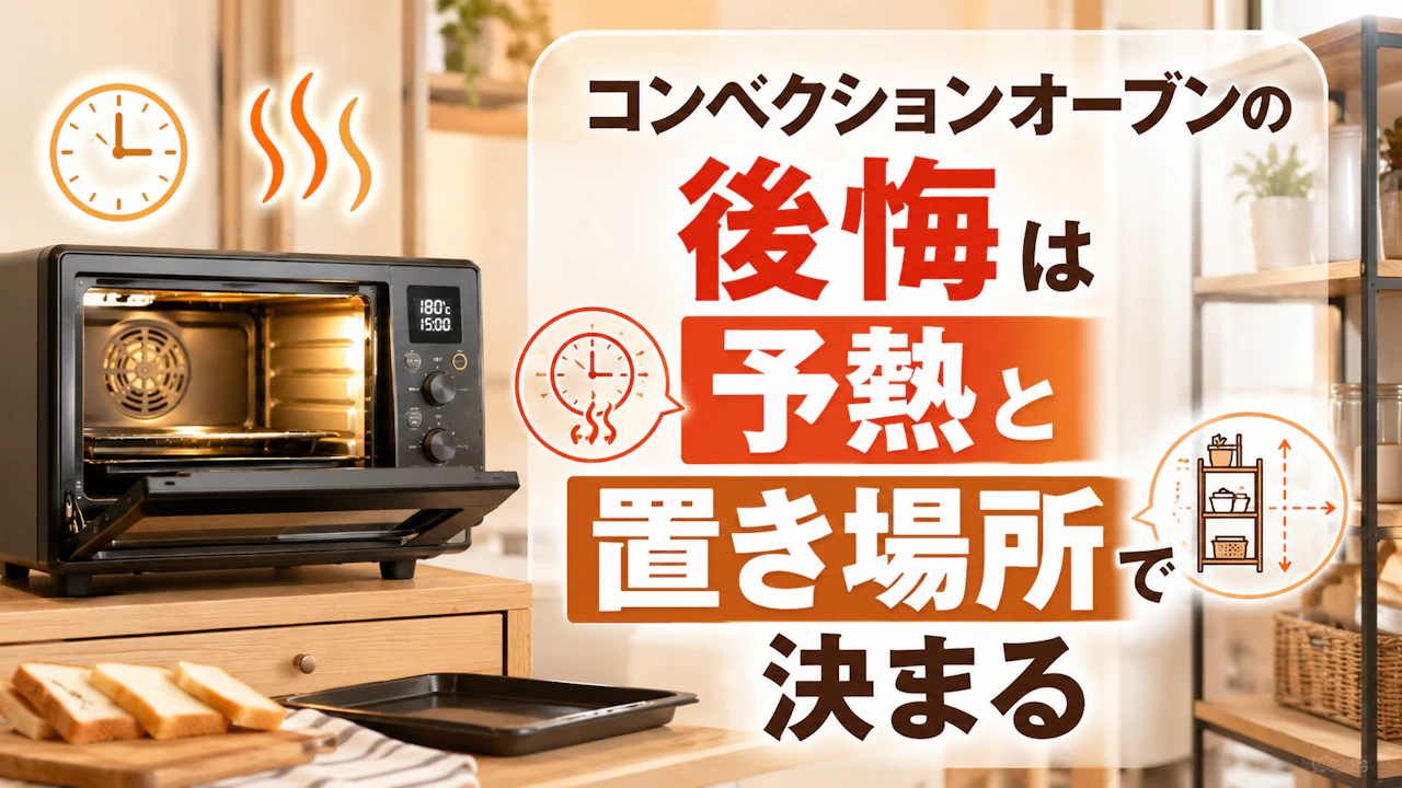 コンベクションオーブンの後悔は予熱と置き場所で決まる