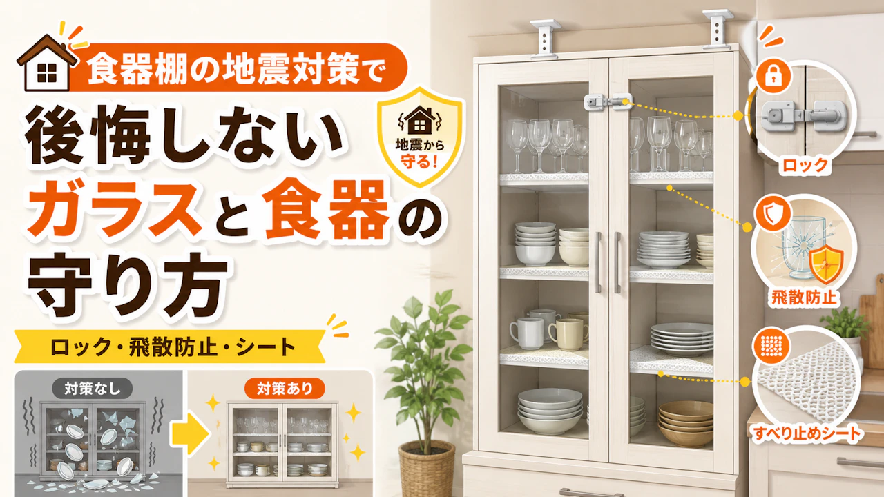 食器棚の地震対策で後悔しないガラスと食器の守り方