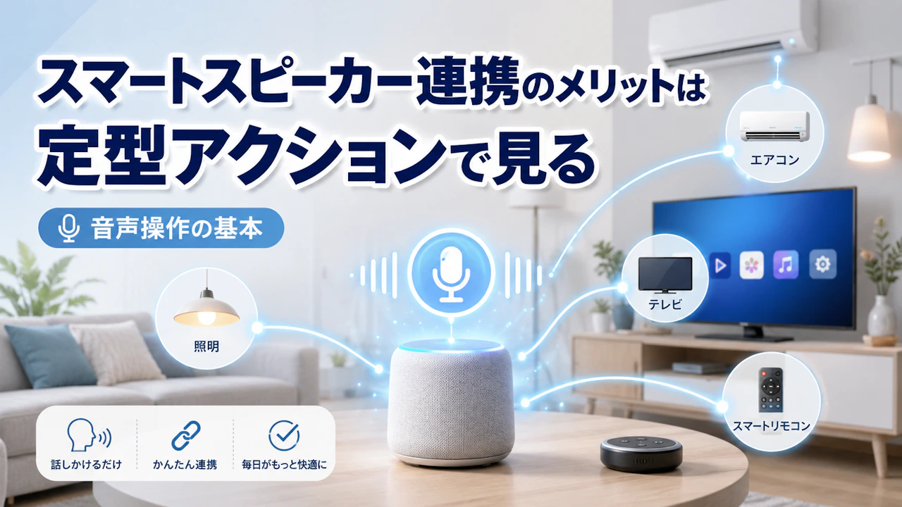 スマートスピーカー連携のメリットは定型アクションで見る