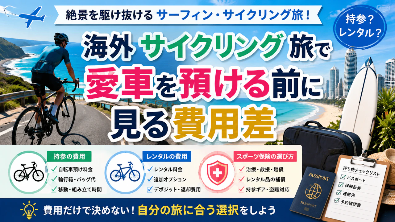 海外 サイクリング 旅で愛車を預ける前に見る費用差
