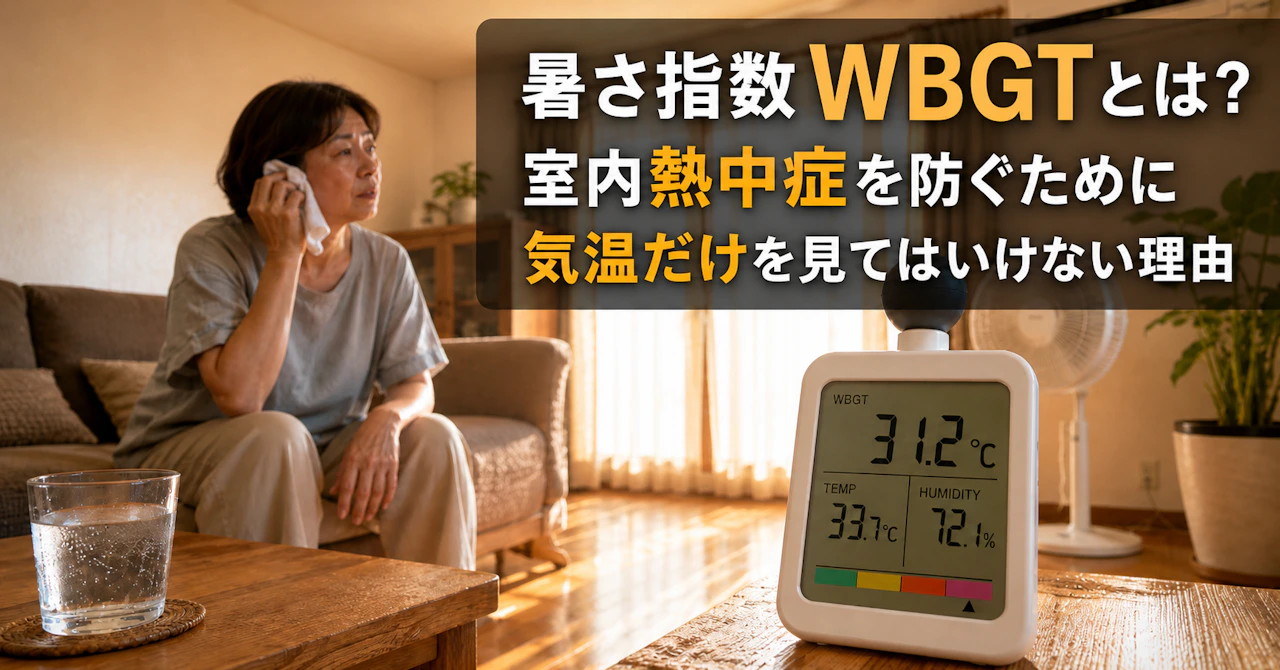 暑さ指数WBGTとは?室内の暑さ対策で気温だけを見てはいけない理由