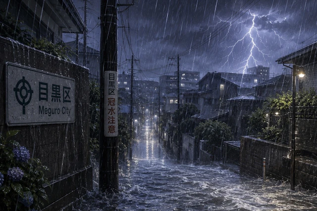 千葉の記録的豪雨から考える。もし目黒区に同じ雨量が降ったら？