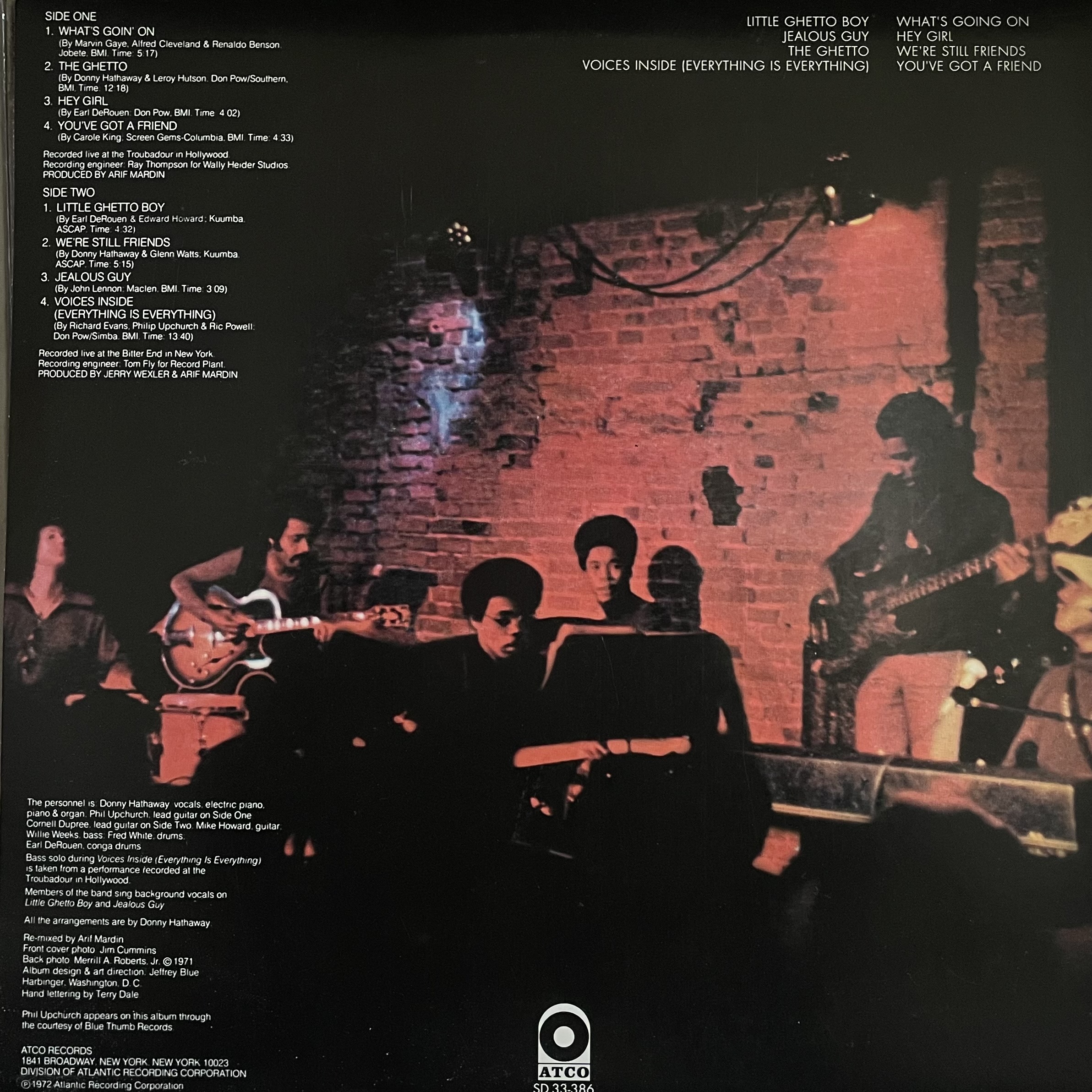Donny Hathaway / Live 名盤！ 1972年作品 ダニー・ハサウェイ
