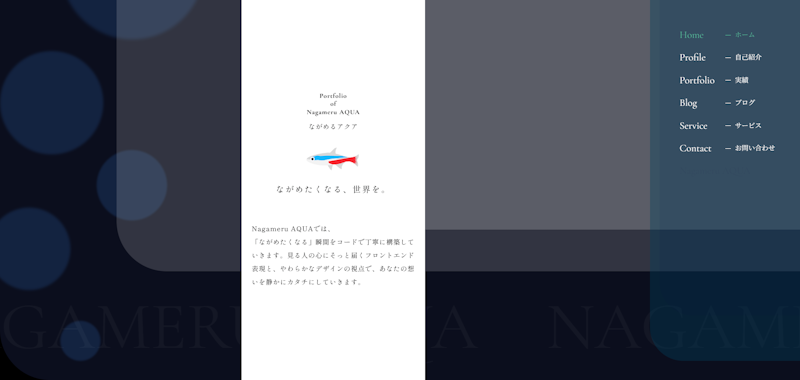 Nagameru AQUA 公開