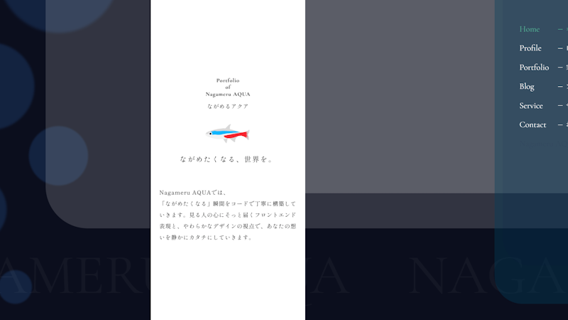 Nagameru AQUA 公開