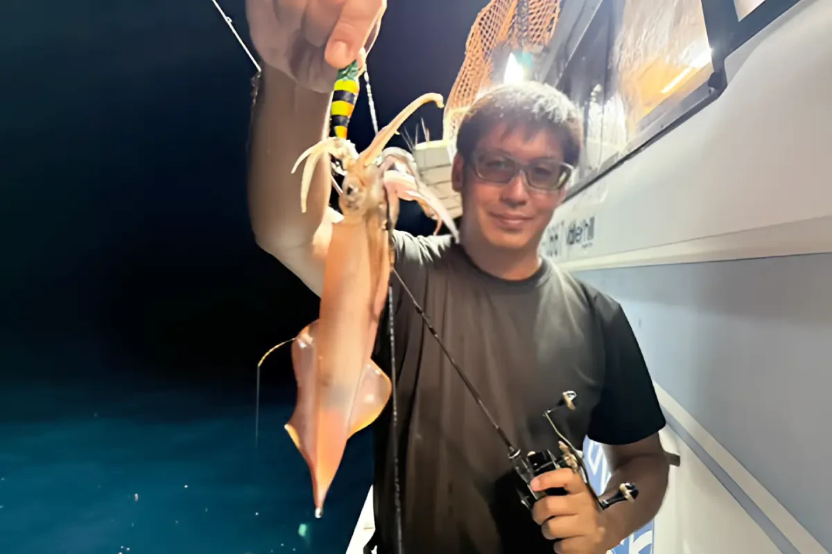 ゼブラ柄スッテにヒット