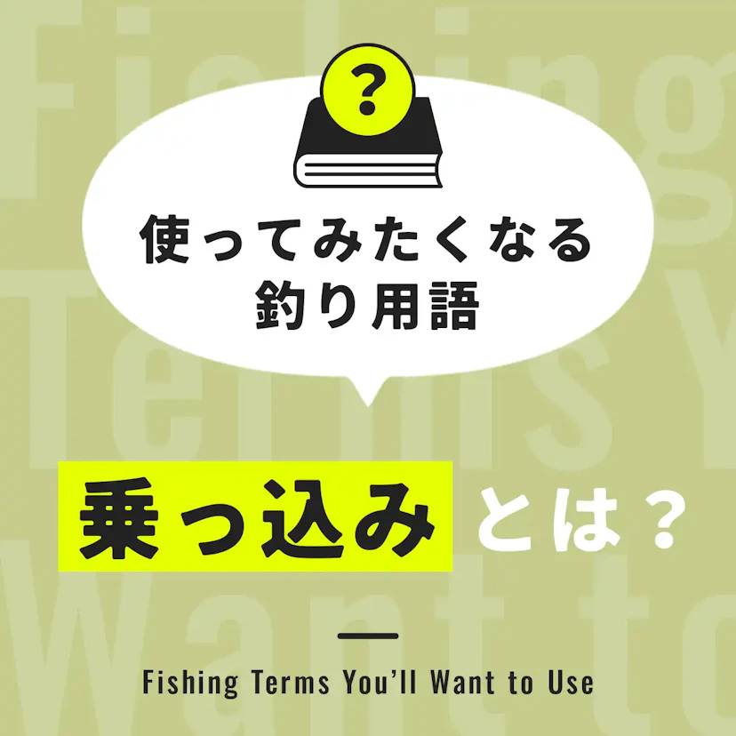 乗っ込みとは？【使ってみたくなる釣り用語】