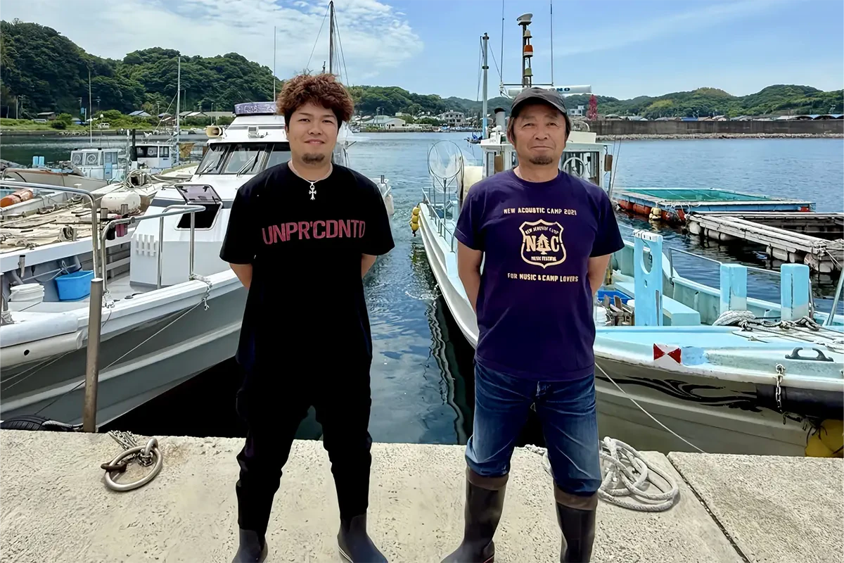 「SORA」小久保青空船長と「政宝丸」小久保政英船長