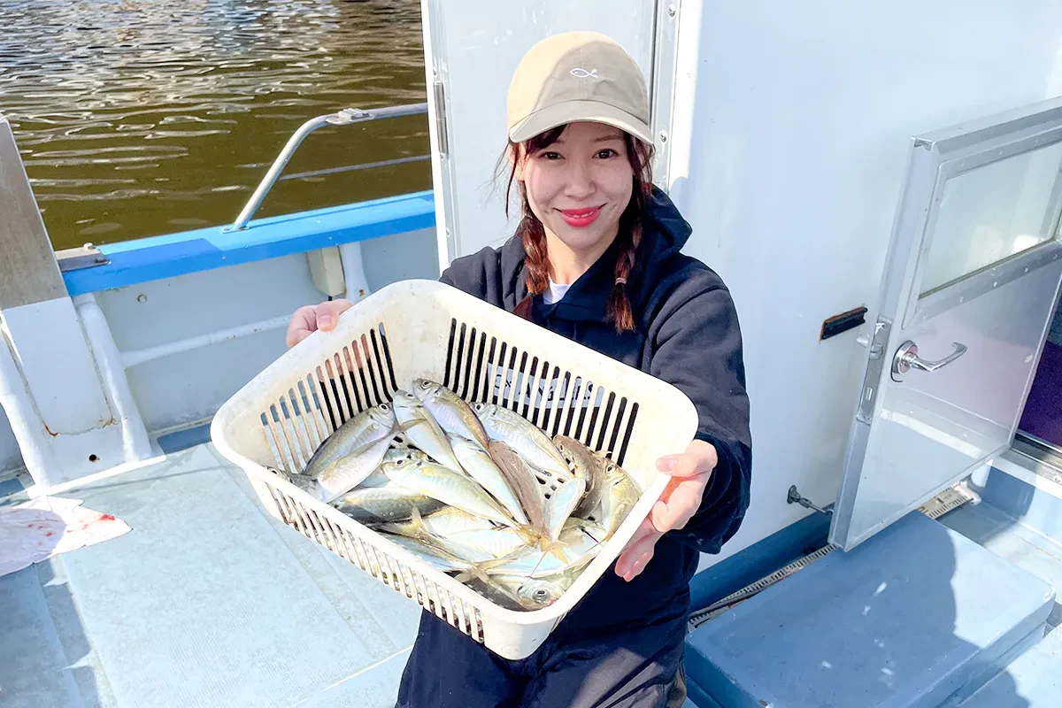 帰り際だけでもこれだけ釣れた