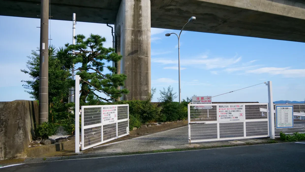 小田原早川港の入り口