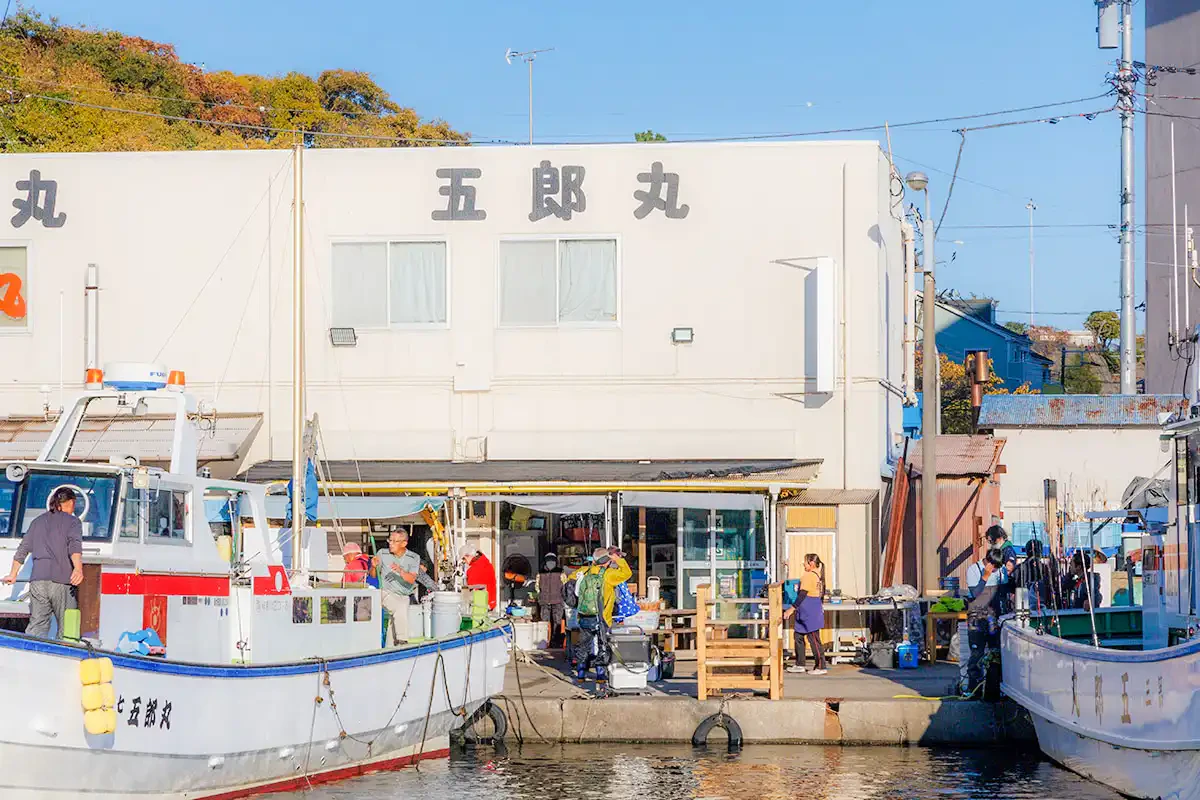 今回乗船した鴨居大室港・五郎丸