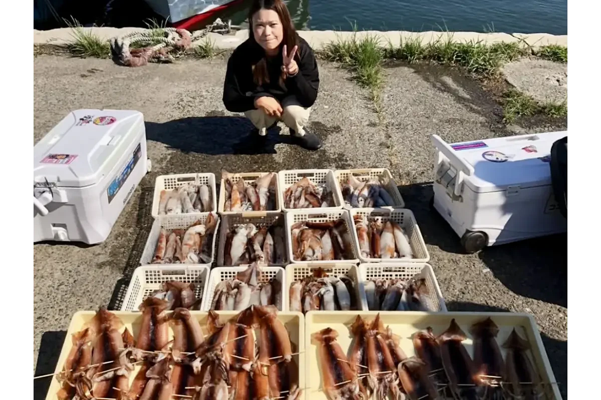 スルメイカの釣果