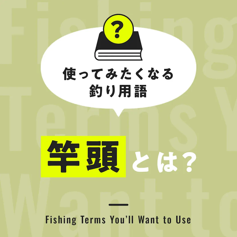 竿頭とは？【使ってみたくなる釣り用語】