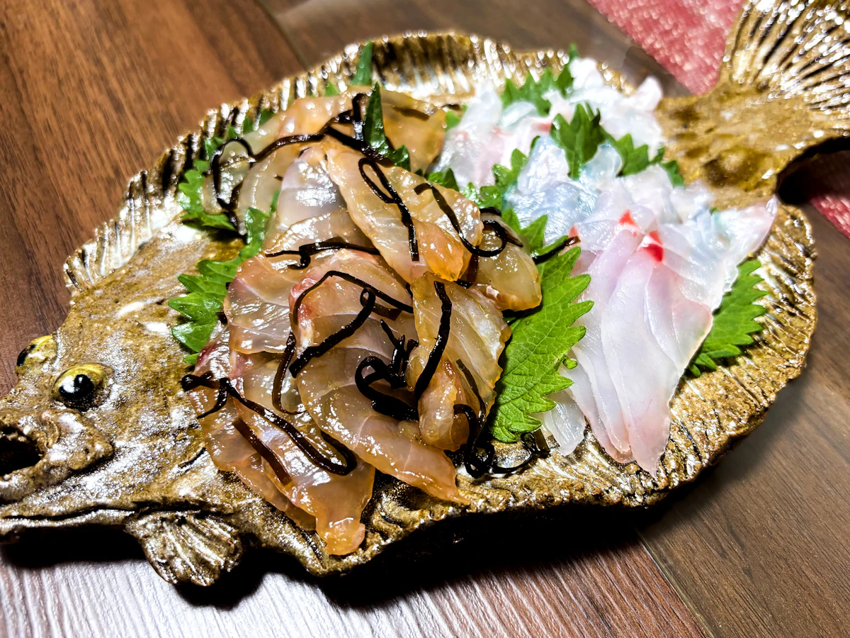 マハタの塩昆布あえ