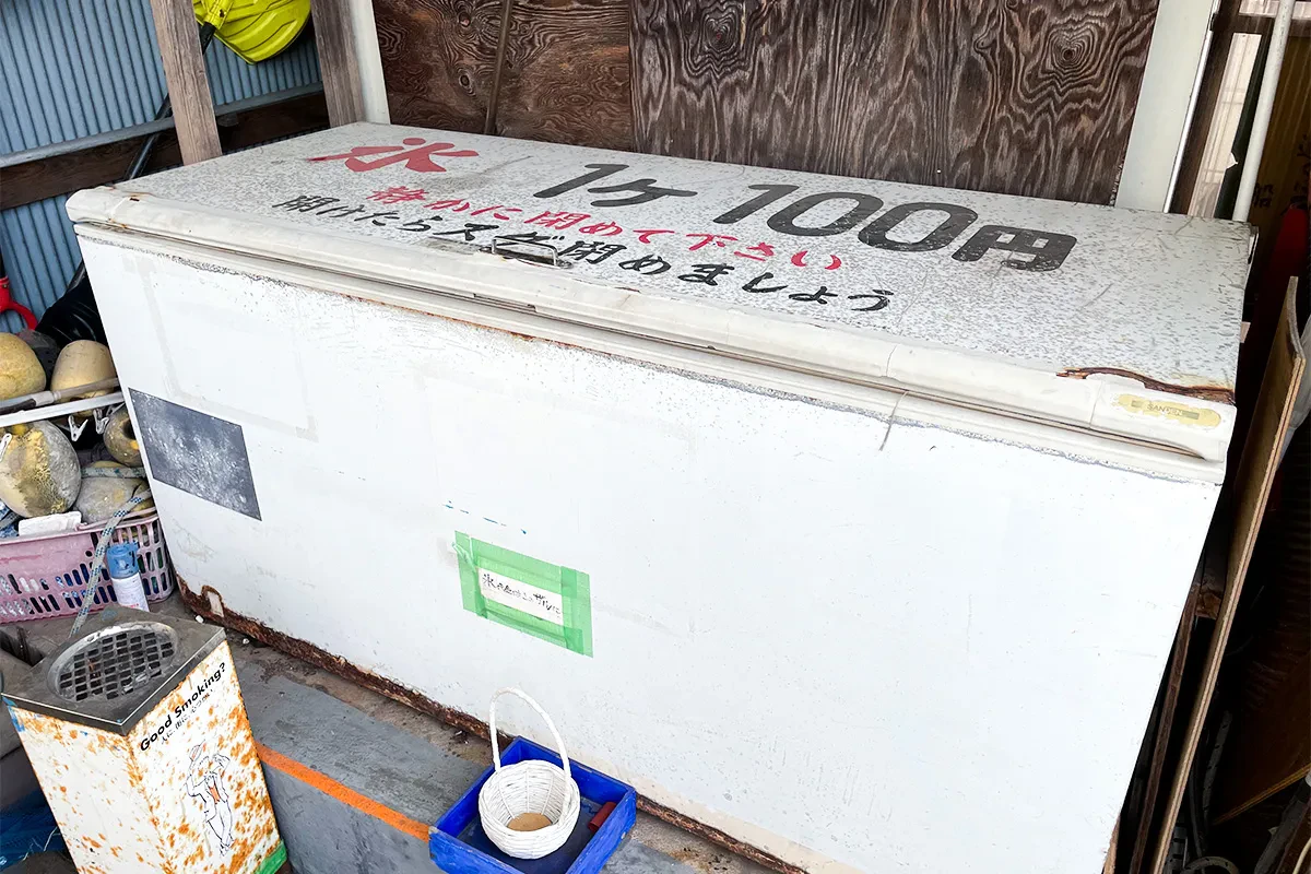 氷が入っている冷凍庫