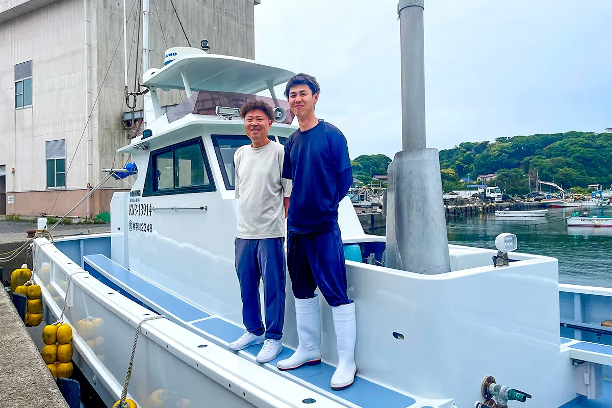 岩野義通船長と輝若船長