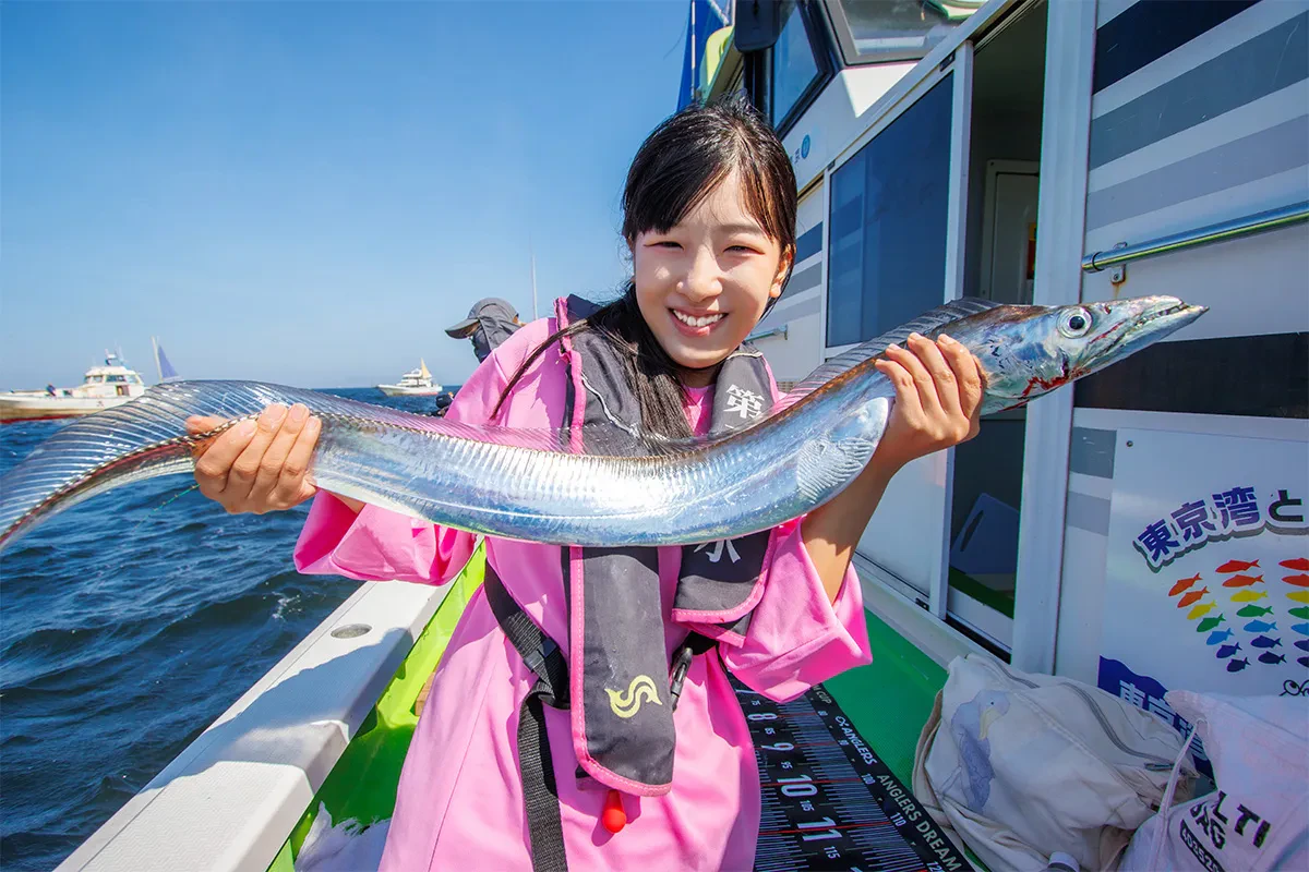 子夢さんも1本目をキャッチ