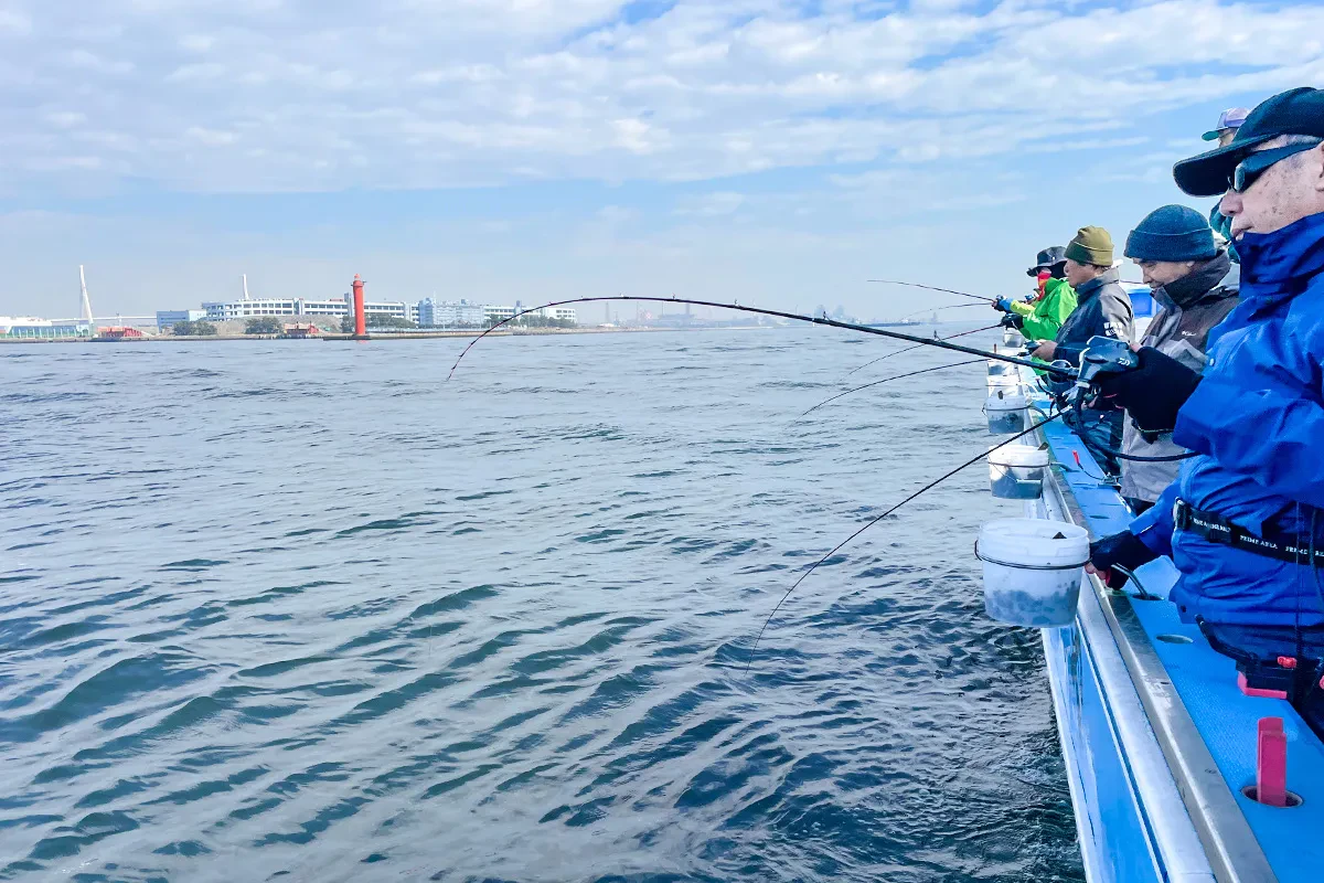 横浜沖で釣り再開