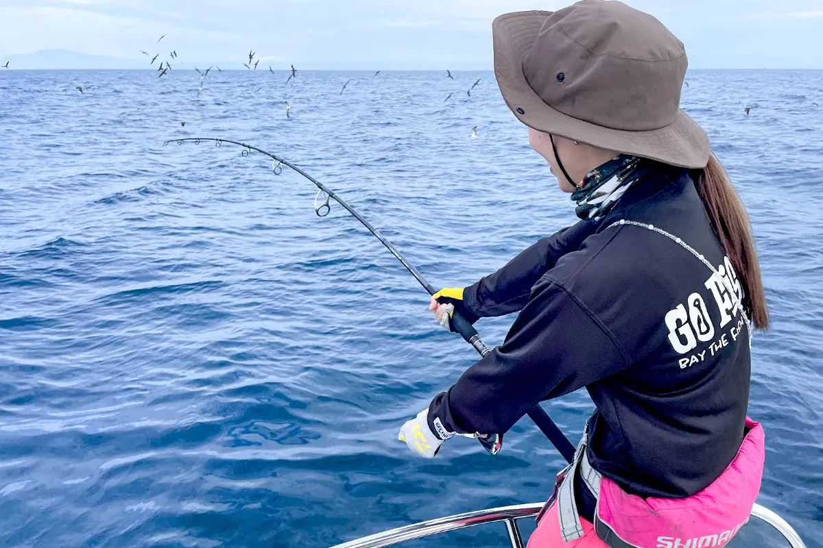 マグロをヒットさせたnamisuさん