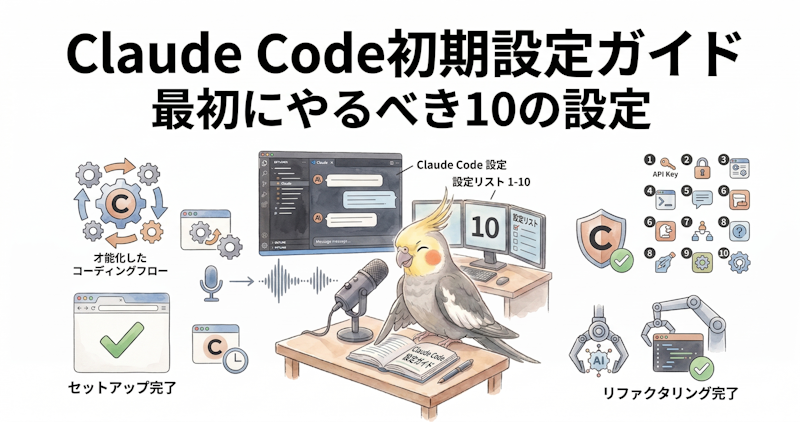 Claude Code初期設定ガイド｜最初にやるべき10の設定