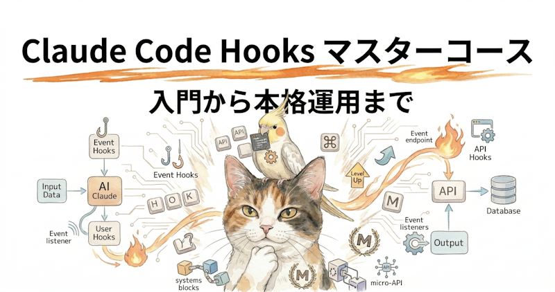 Claude Code Hooks マスターコース — 入門から本格運用まで