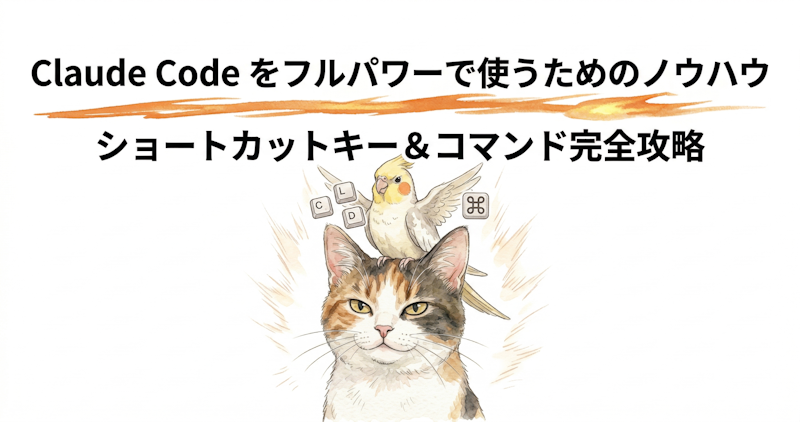 Claude Code をフルパワーで使うためのノウハウ - 初期設定・ショートカットキー・コマンド完全攻略