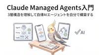 Claude Managed Agents入門｜3層構造を理解して自律AIエージェントを自分で構築する