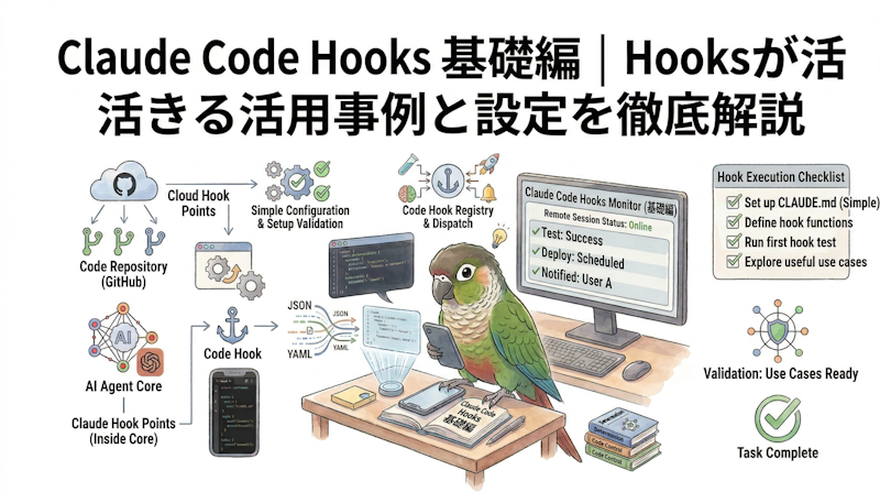 Claude Code Hooks 基礎編｜Hooksが活きる活用事例と設定を徹底解説