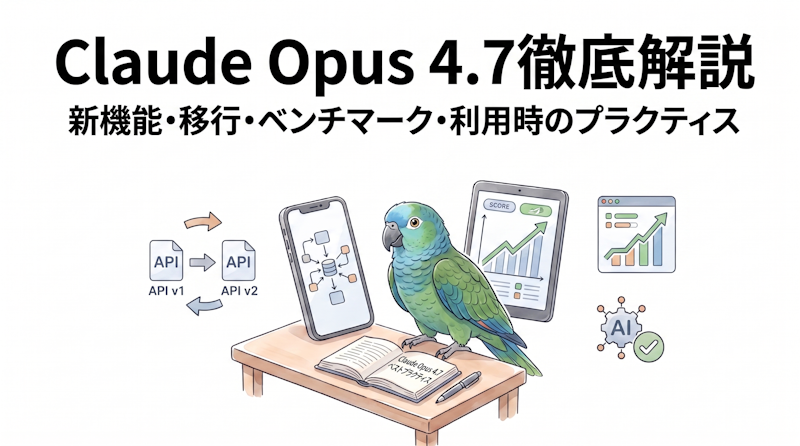 Claude Opus 4.7徹底解説｜新機能・移行・ベンチマーク・利用時のプラクティス