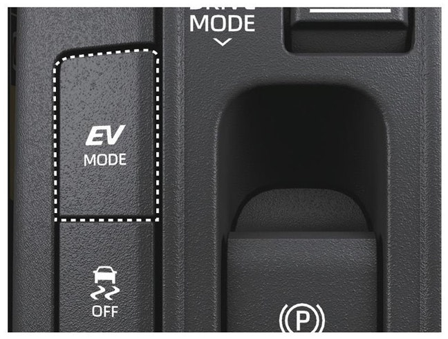 新型プリウス EVモードスイッチ