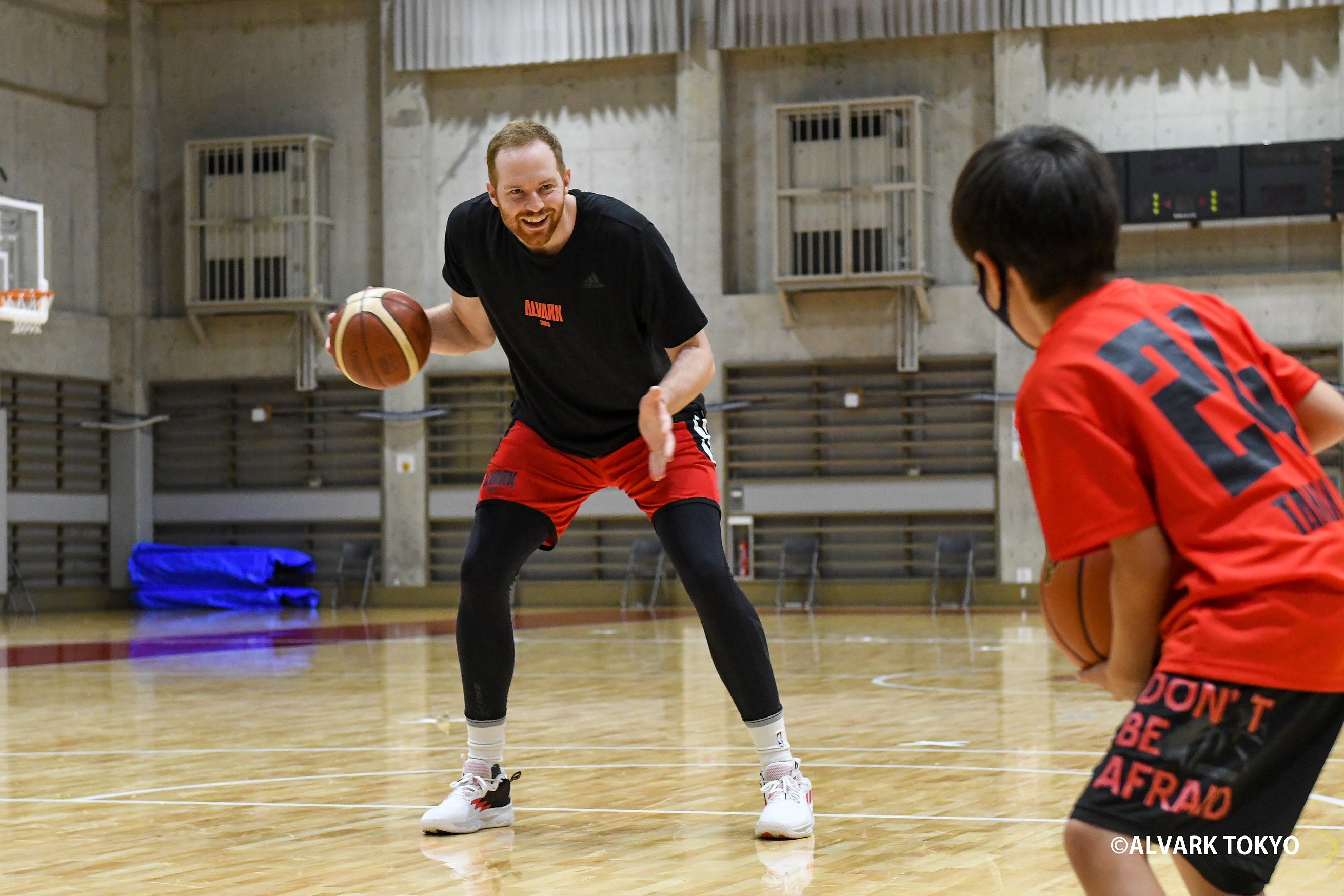 カーク選手も笑顔！