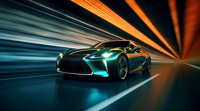 走行する車のイメージ