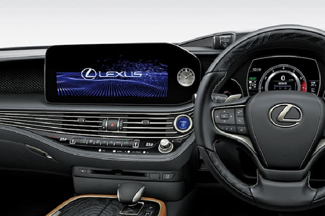 レクサスLS500h“EXECUTIVE（内装色 ： オーカー、オプション装着車）のインパネ