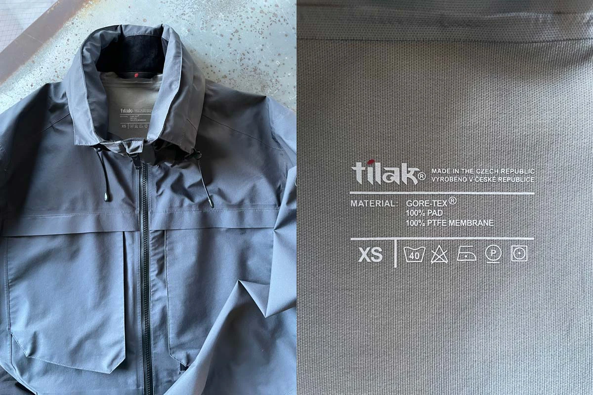 編集部スタッフが着用したアウター。登山用に買ったものではないようですが「一応、防水透湿性素材GORE-TEXです!」とのこと