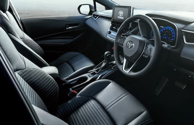 カローラ スポーツの内装 特別仕様車HYBRID G”Style Package” ブラック