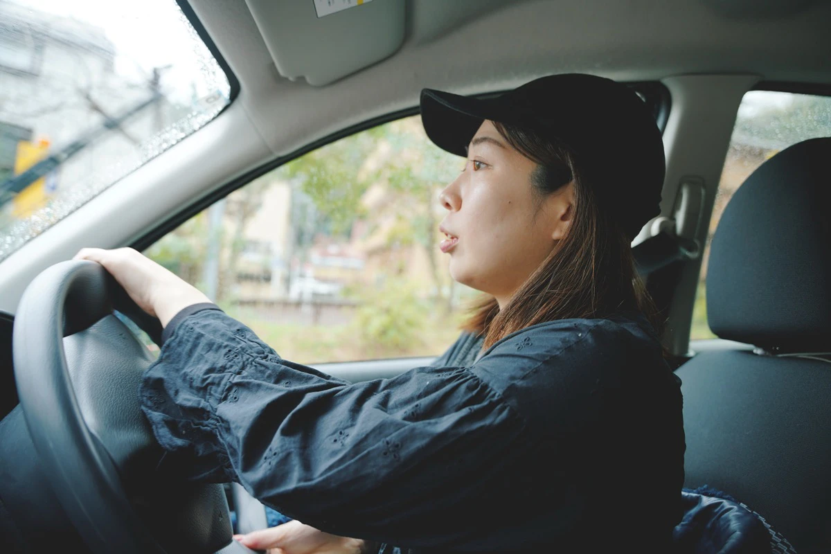 山道の運転。車の多い都心とは別の緊張感がありました。