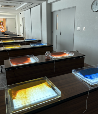 サンドアートのワークショップ