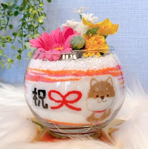 記念品としてのグラスサンドアート