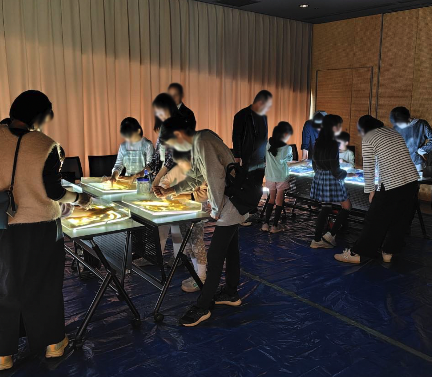 サンドアート体験の様子