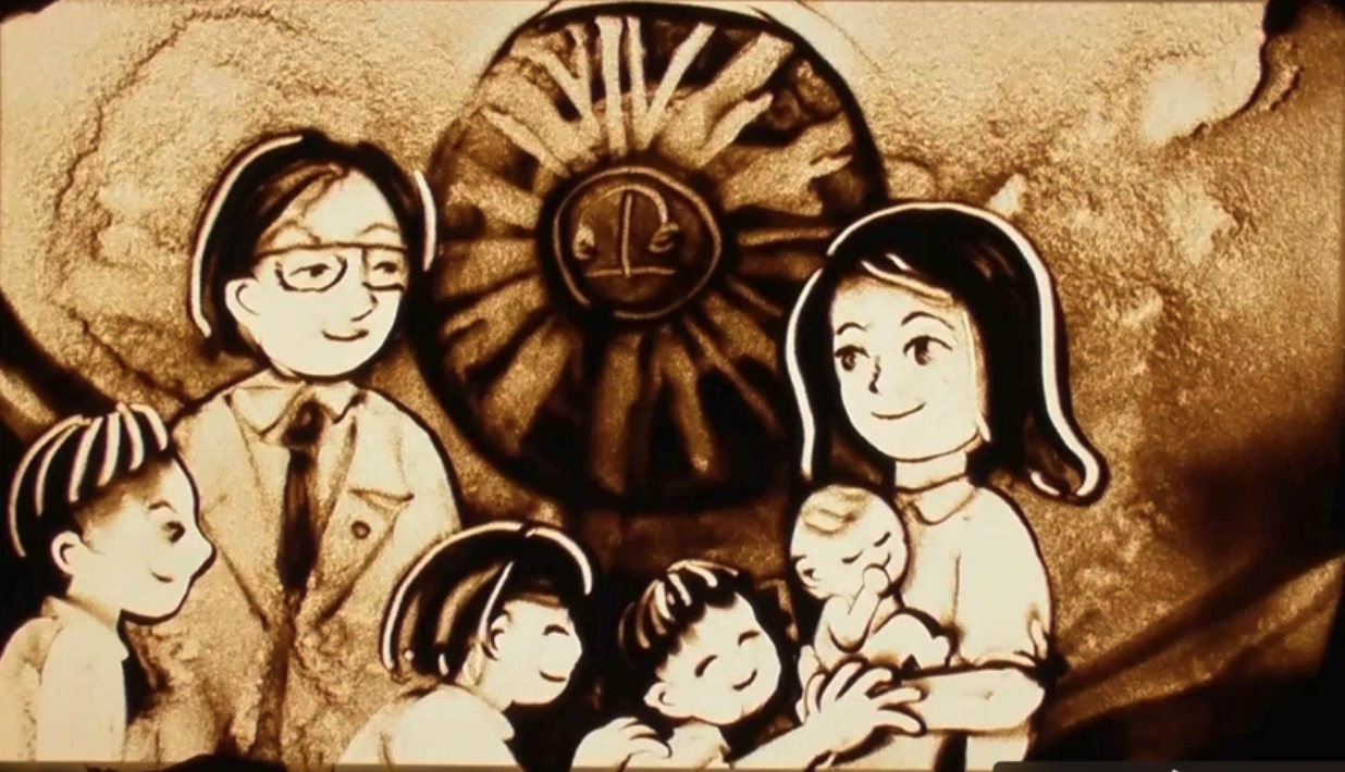 ご家族のサンドアート