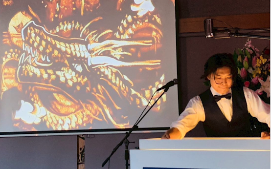 昇り龍のサンドアート