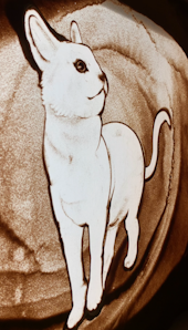 サンドアートの猫