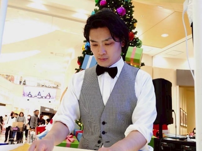 クリスマスサンドアート本番直前