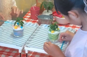 グラスサンドアートのワークショップ