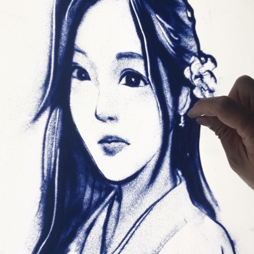 サンドアート似顔絵