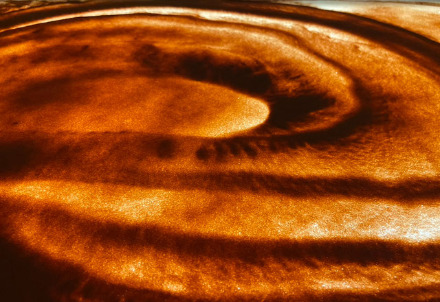 サンドアートに使うセピア色の砂