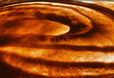 サンドアートに使うセピア色の砂